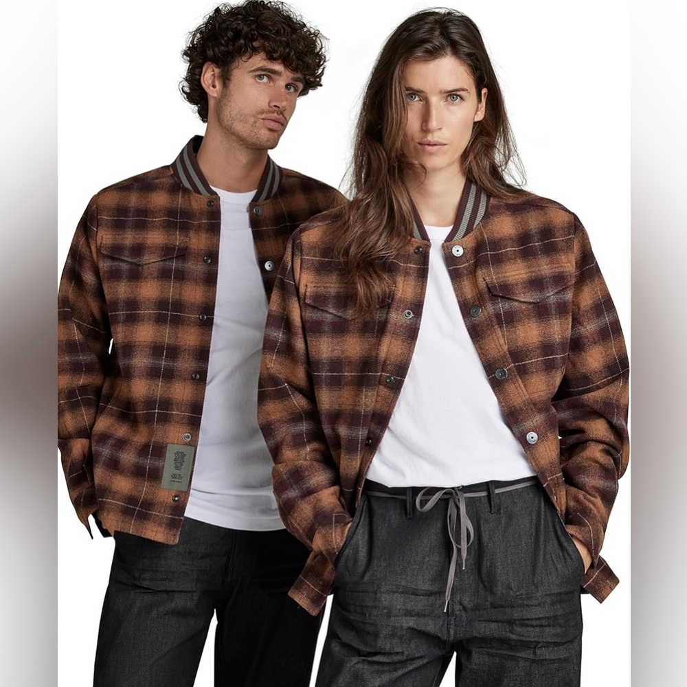 G-Star Unisex Bomber Collar Overshirt